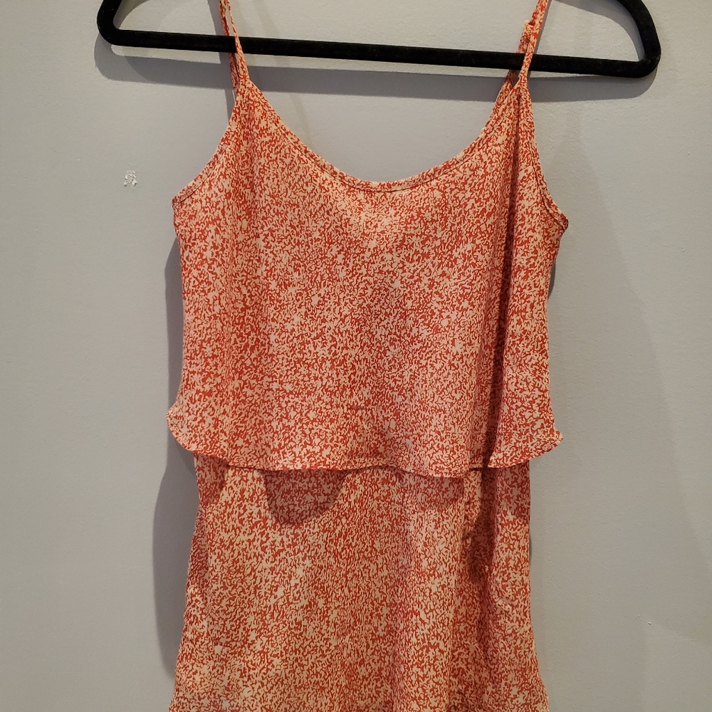 Cabi red and tan cami
